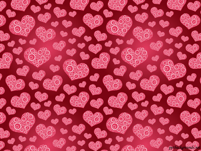 Heart Pattern Background — Red, Festive