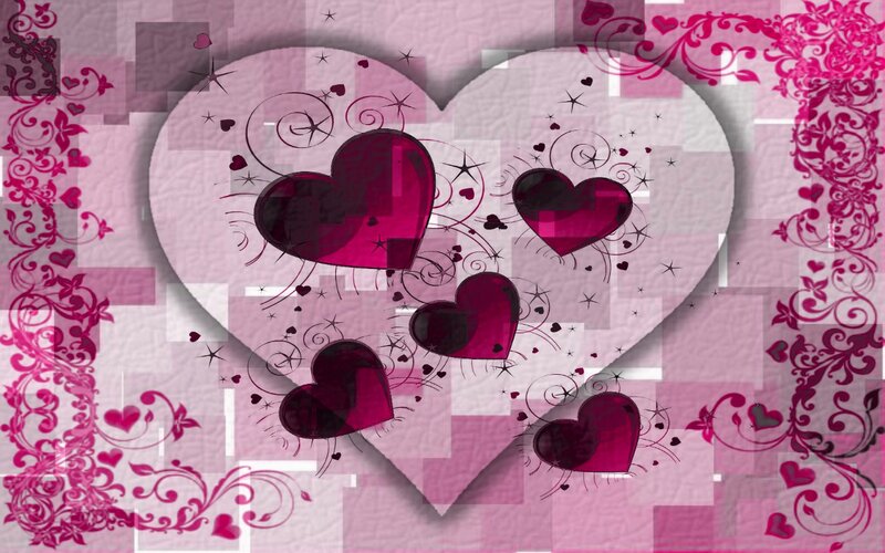 Heart Pattern Design — Pink, Romantic, Digital Art