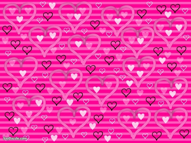 Heart Pattern on Stripes