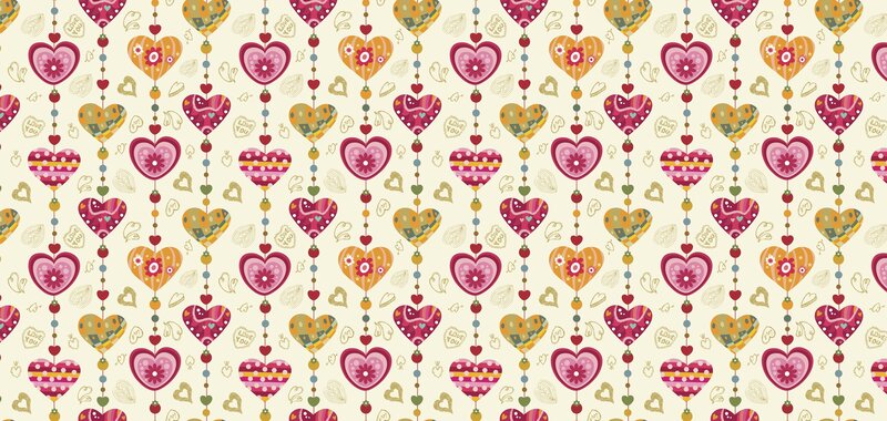 heart pattern wallpaper design