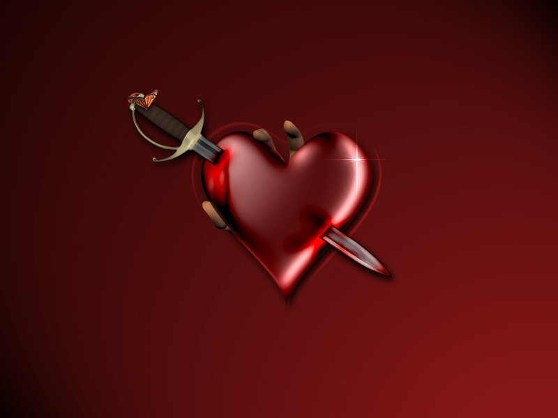 heart pierced by a sword