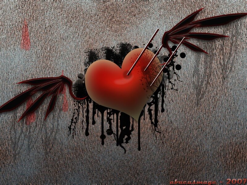 heart pierced with arrows