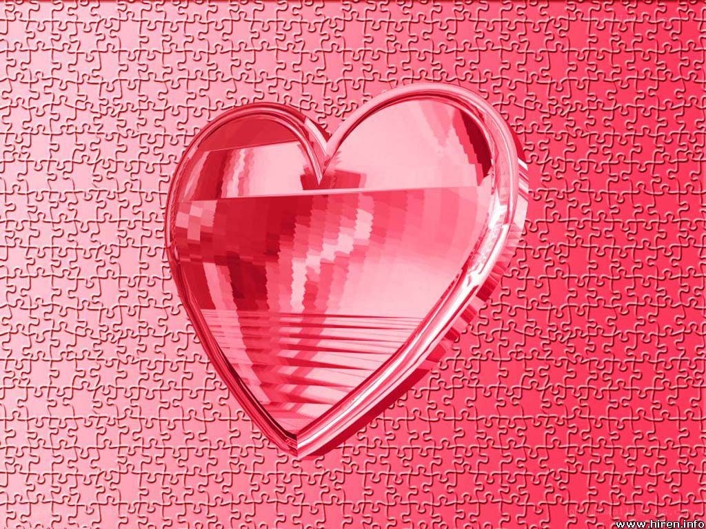 Heart puzzle background