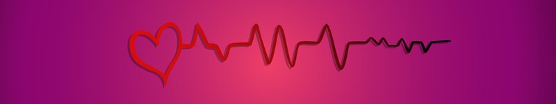 Heart Rate Monitor Line — Purple