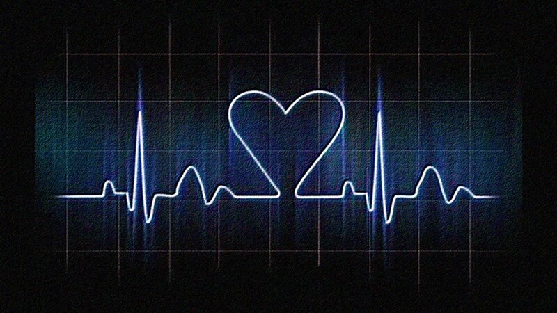 heart rate monitor with heart symbol