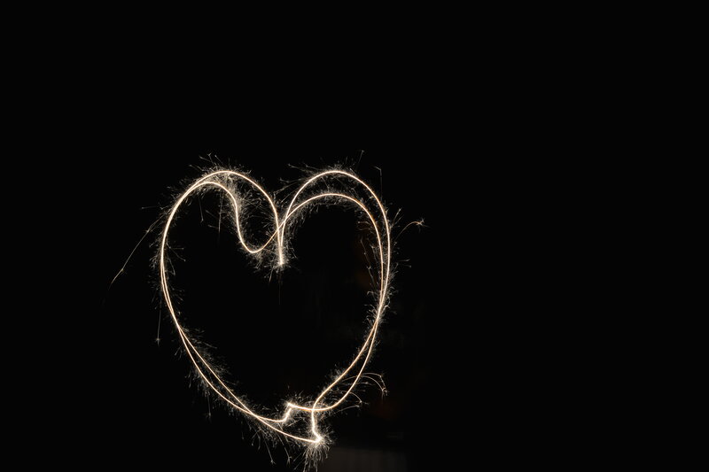 Heart Shape from Sparkler