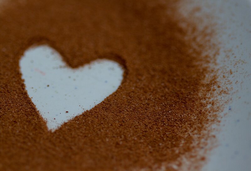 Heart Shape in Powder