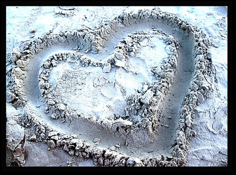 Heart Shape in Sand