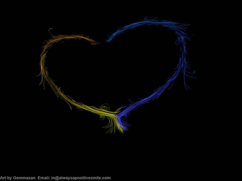 Heart Shape Made of Light