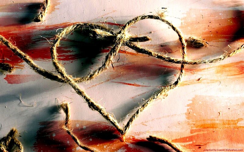heart shape made of rope