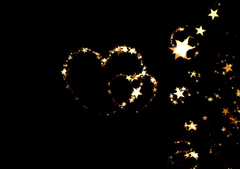 Heart Shape Made of Stars