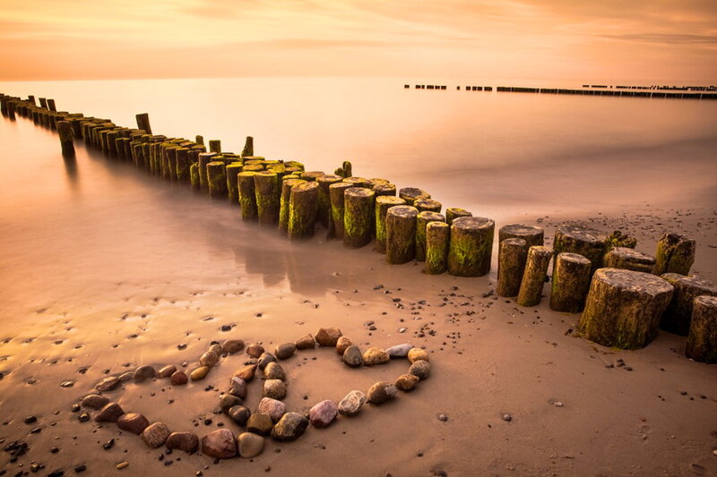 Heart Shape on Beach