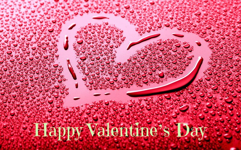 Heart Shape on Red Surface