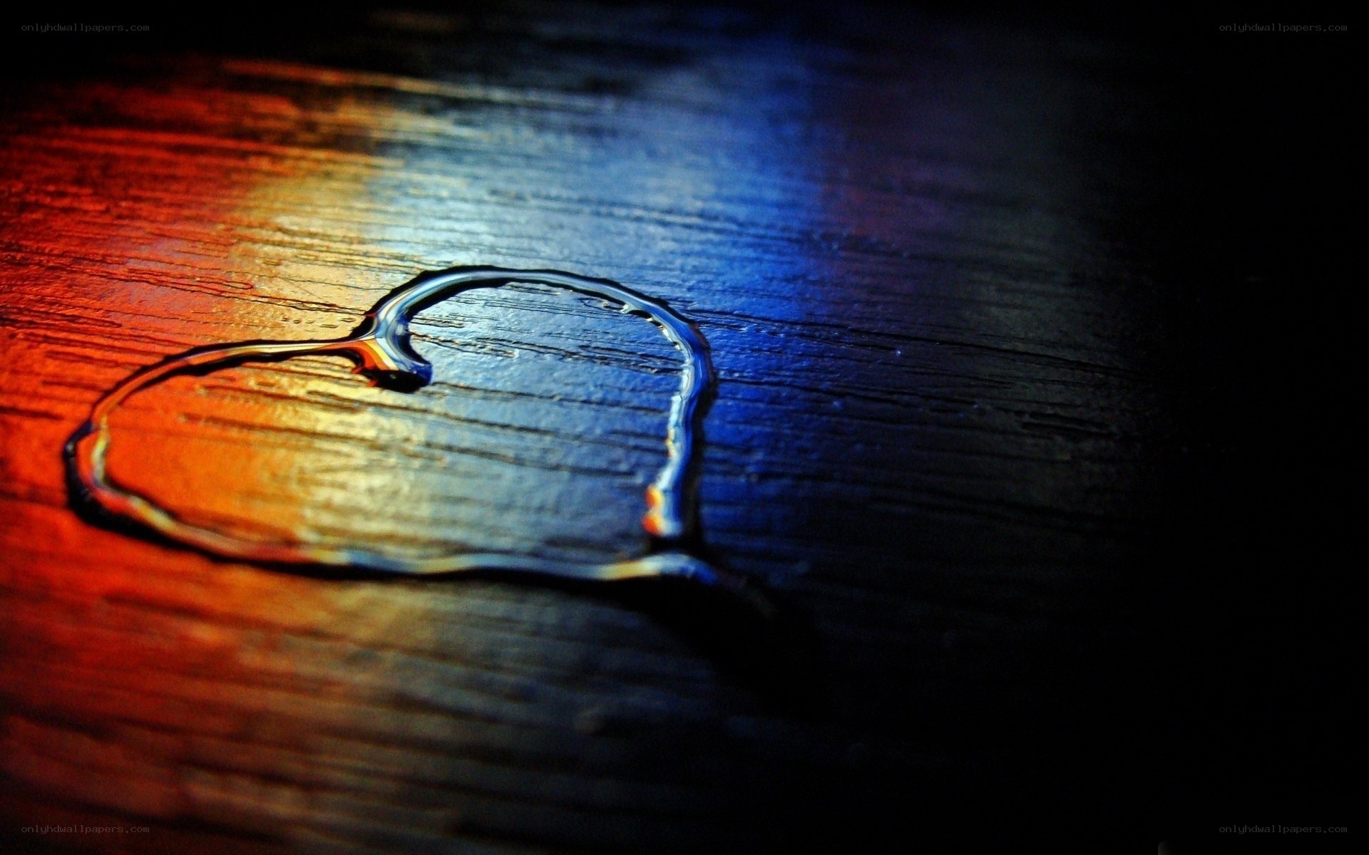 heart shape on wooden surface