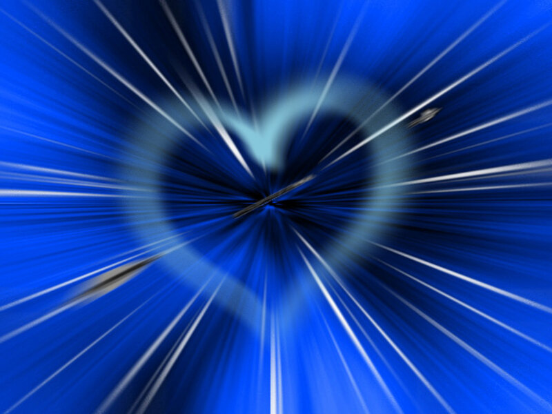 Heart Shape with Light Rays