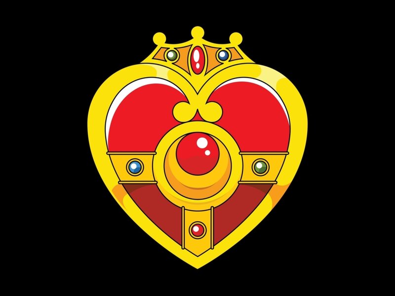 Heart-shaped Amulet — Red