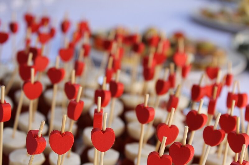 Heart-shaped Appetizers
