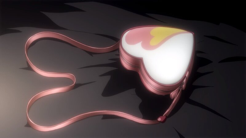 Heart-shaped Bag on Ground