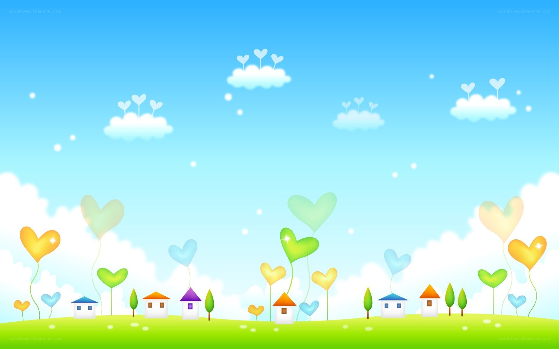 heart-shaped balloon village