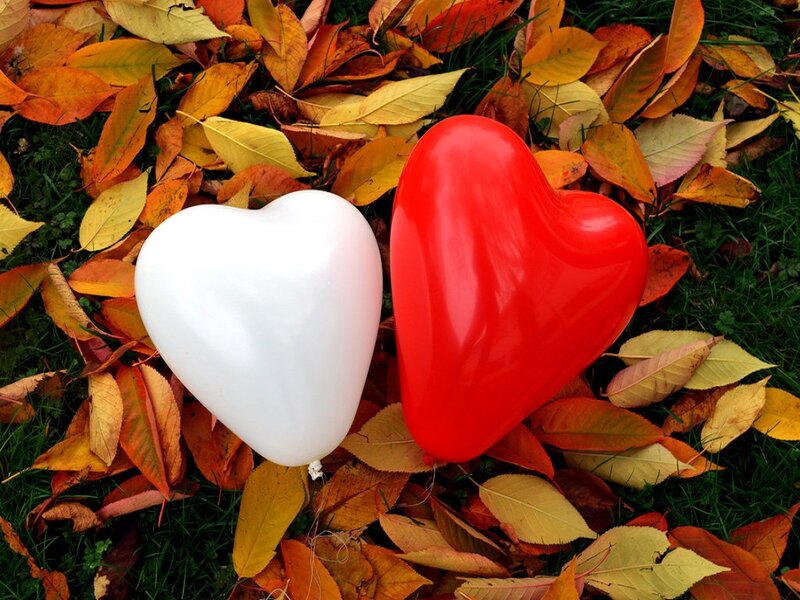 Heart-shaped Balloons — Red, Calm