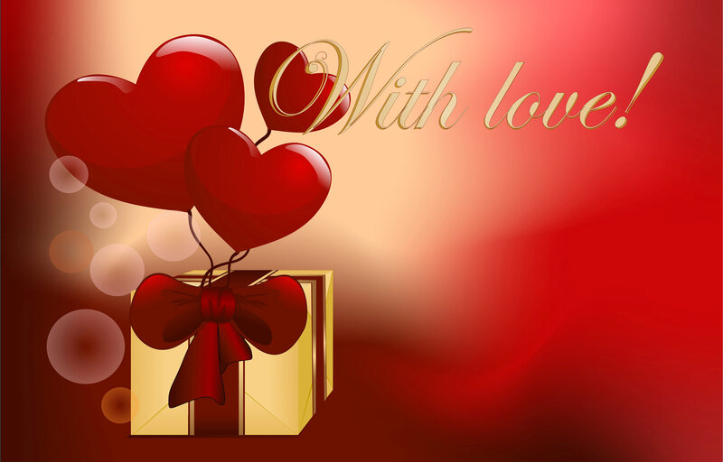 Heart-shaped Balloons — Red, Romantic
