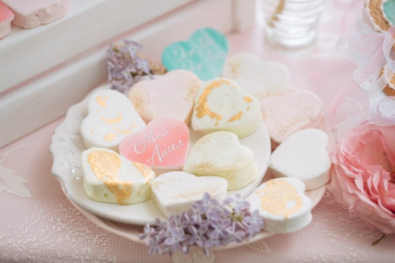 Heart-shaped Bath Bombs — Pink