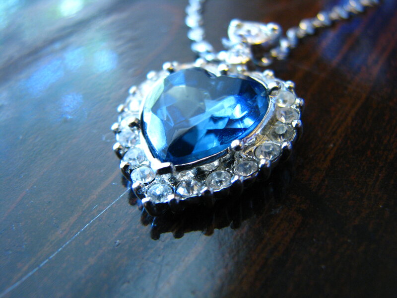 Heart-shaped Blue Pendant