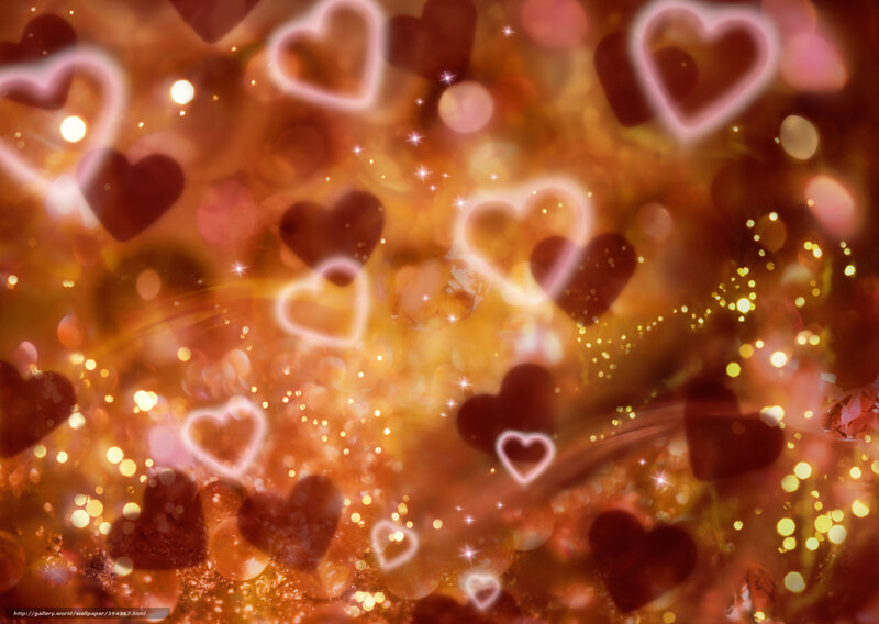 heart-shaped bokeh lights