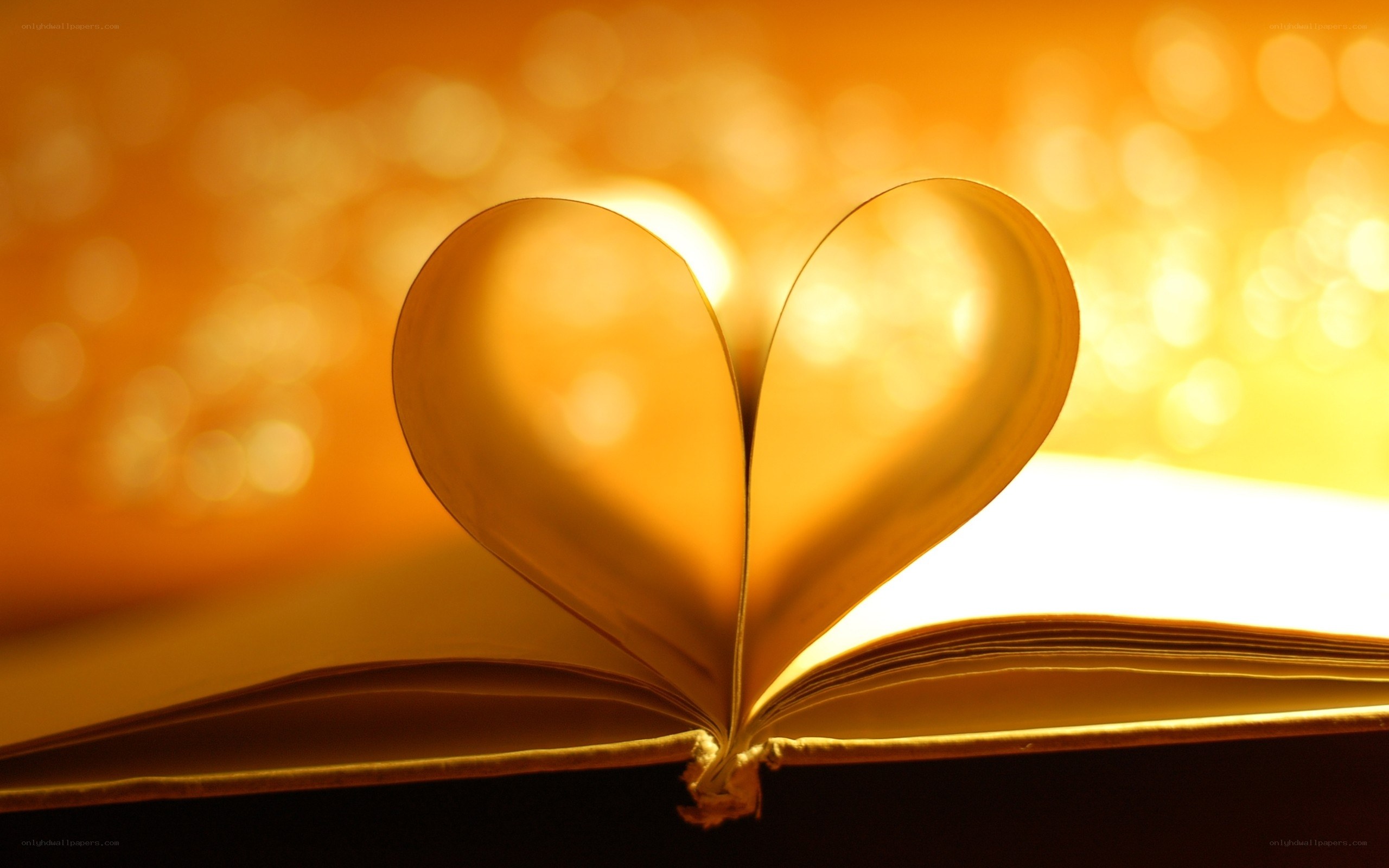 heart-shaped book page