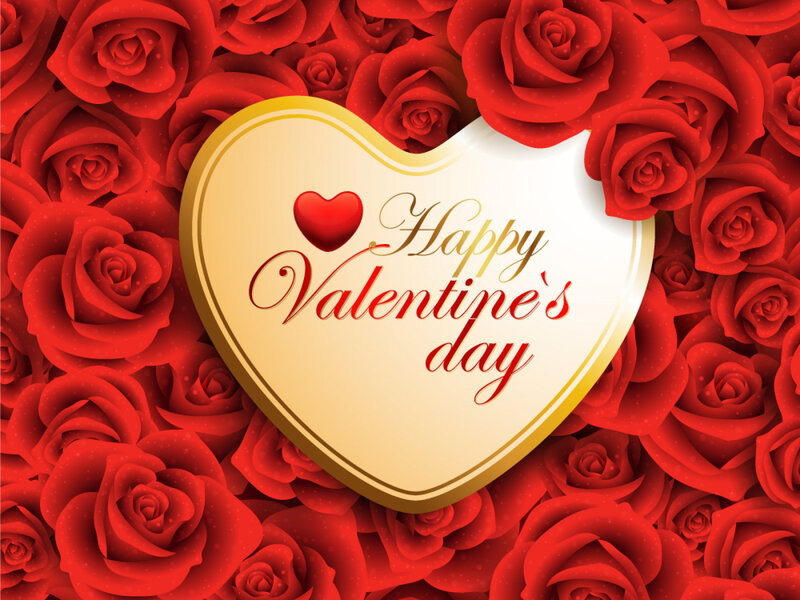 Heart-shaped Box with Roses — Red, Romantic