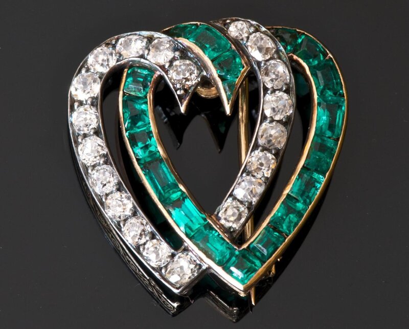 Heart-shaped Brooch