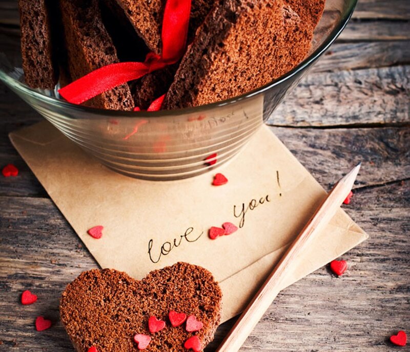 Heart-shaped Brownie — Brown