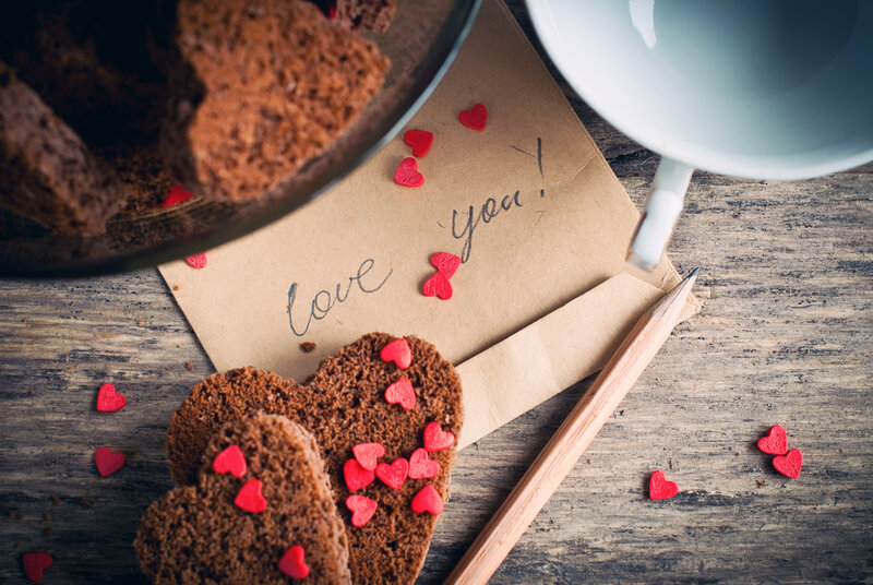 Heart-shaped Brownies — Brown