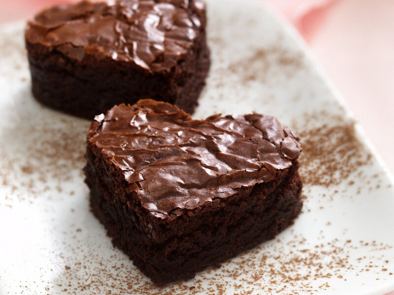 Heart-shaped Brownies