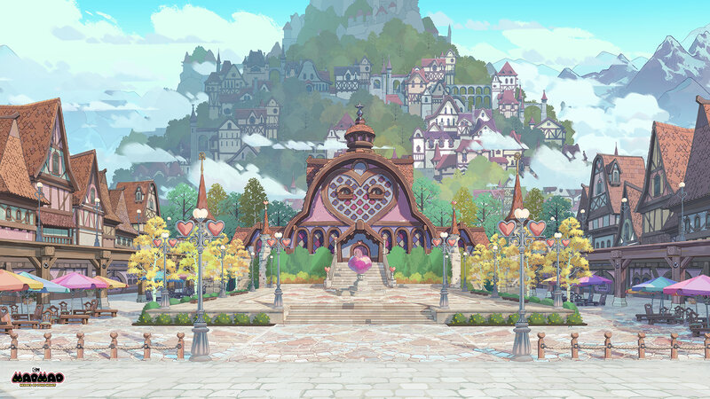 Heart-shaped Building in Town