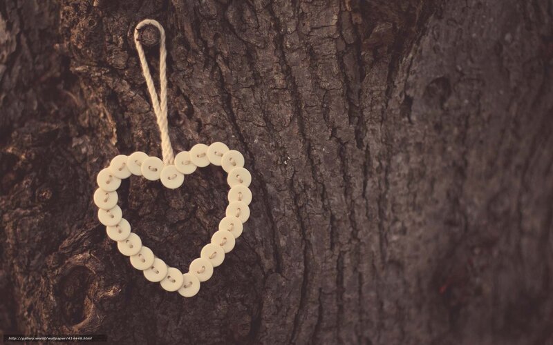 heart-shaped button ornament