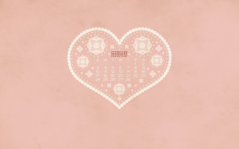 Heart-shaped Calendar — Pink