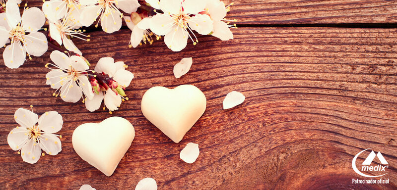 Heart-shaped Candies and Flowers