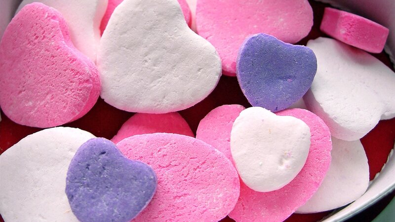 Heart-shaped Candies — Pink, Festive, Photograph, Candy
