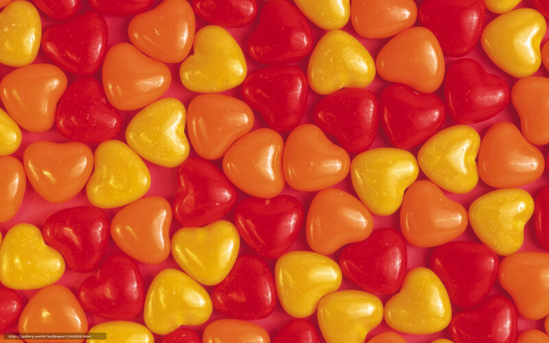 Heart-shaped Candies — Red, Bright, Photograph, Hearts