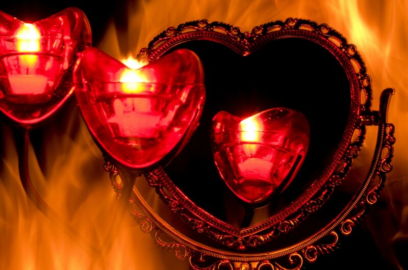 Heart-shaped Candle Holders