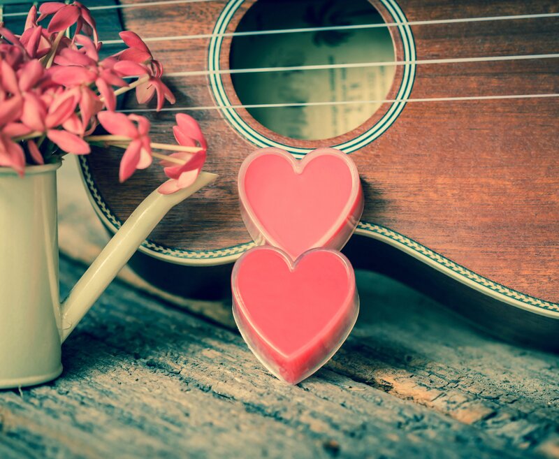 Heart-shaped Candles — Pink, Romantic