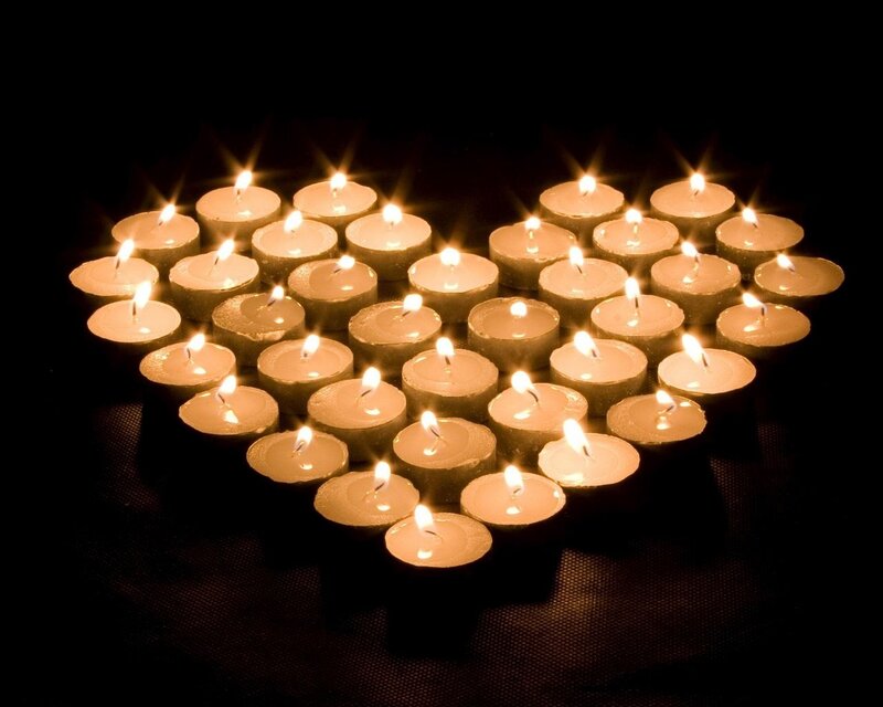 Heart-shaped Candles
