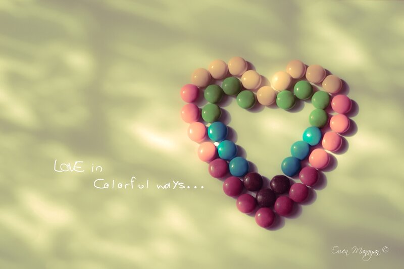 Heart-shaped Candy Arrangement