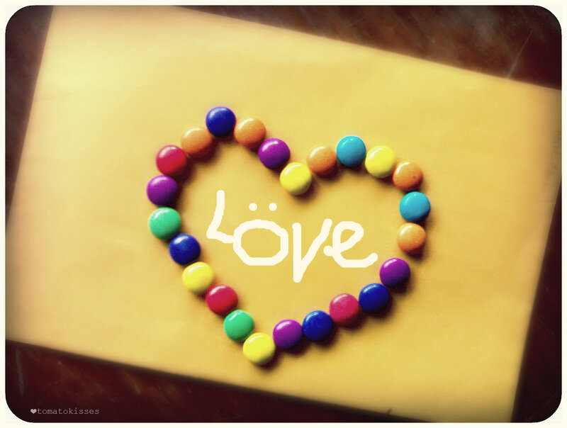 Heart-shaped Candy Arrangement — Yellow