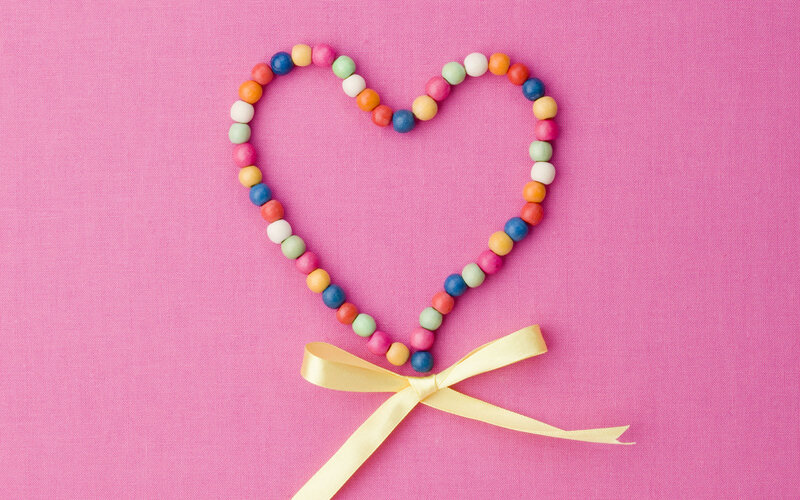 Heart-shaped Candy Beads