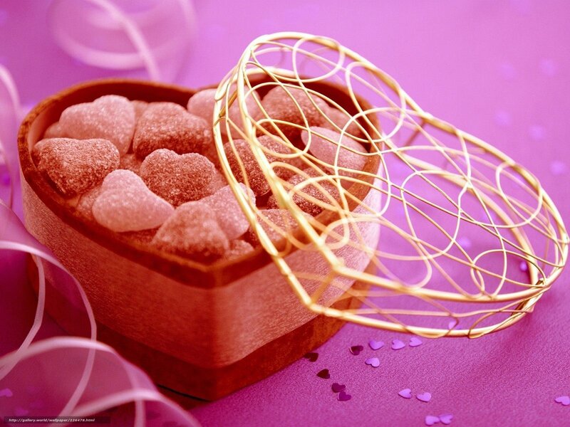 heart-shaped candy box