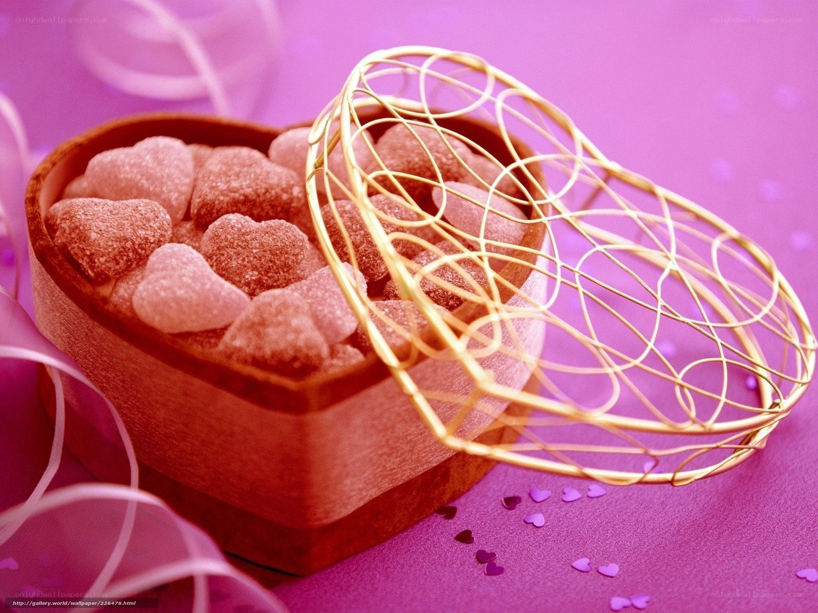 heart-shaped candy box
