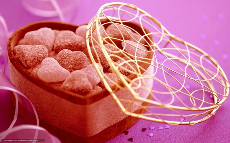 Heart-shaped Candy Box — Purple