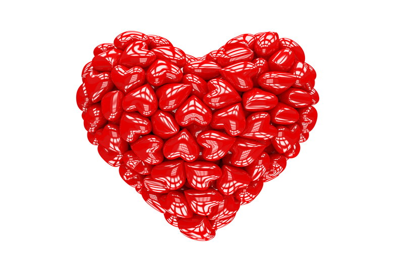 Heart-shaped Candy Cluster